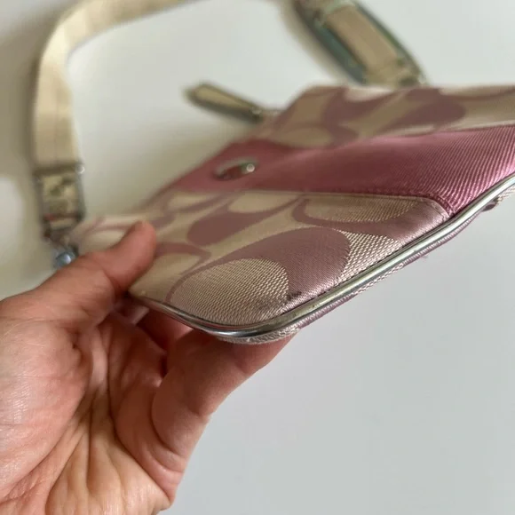 Coach Y2K pink / silver crossbody bag m0867-42246 - Picture 11 of 15